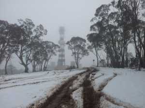 Mt Matlock summit with 10cm snow cover